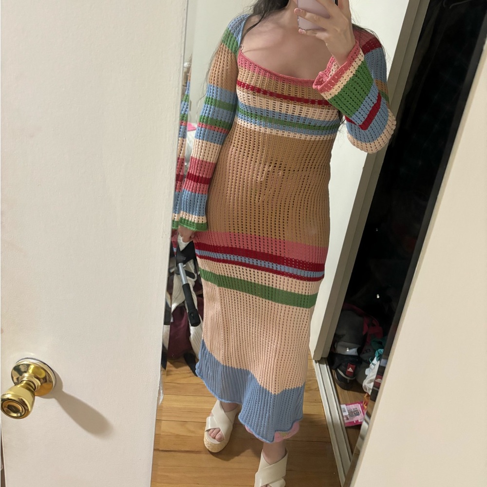 Verge girl crochet maxi dress
